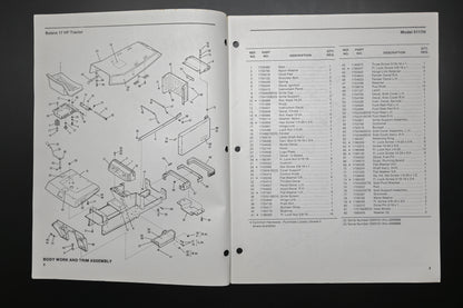 Bolens 176-0237, 1760237 Tractor Model 5117H Parts List