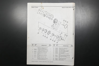 Bolens 176-0616, 1760616 Tractor Models 5120H 5118HS Parts List