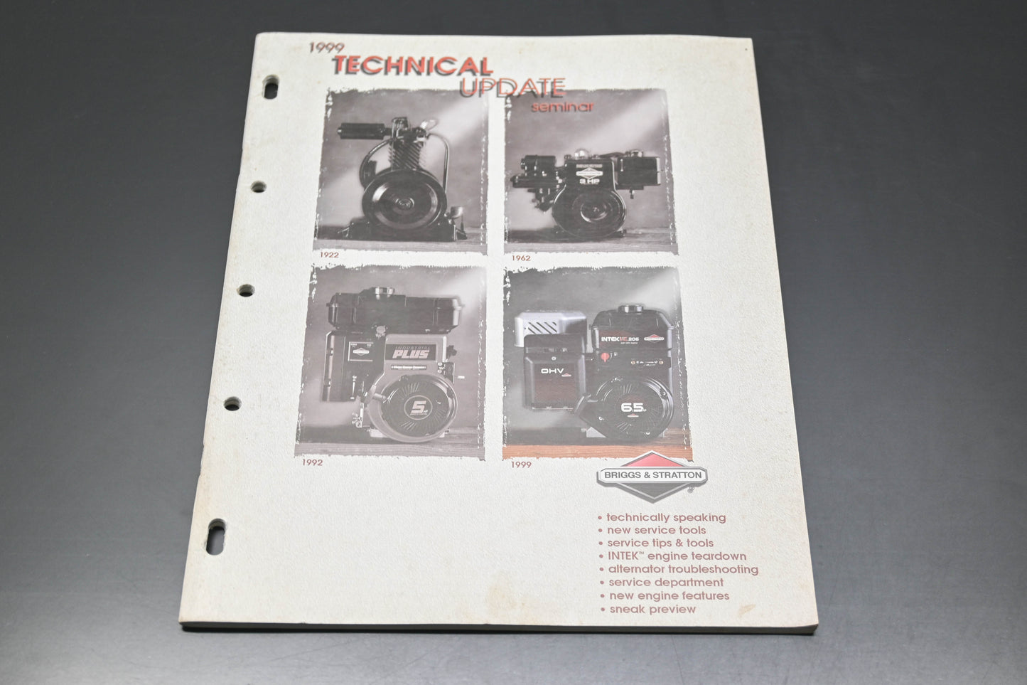 OEM Briggs & Stratton CE8058-10/98 99 Technical Update Seminar