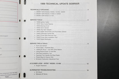 OEM Briggs & Stratton CE8058-10/98 99 Technical Update Seminar