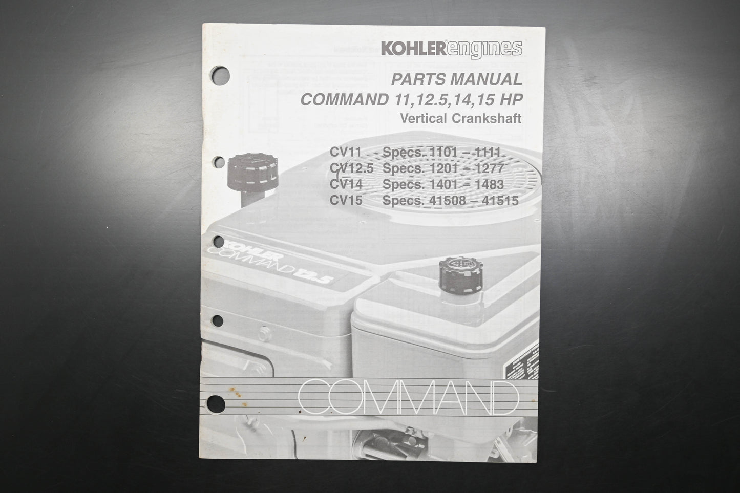Kohler TP-2351-B CV11 CV12.5 CV14 CV15 Engine Parts Manual