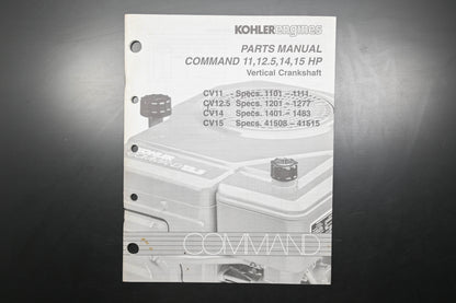Kohler TP-2351-B CV11 CV12.5 CV14 CV15 Engine Parts Manual