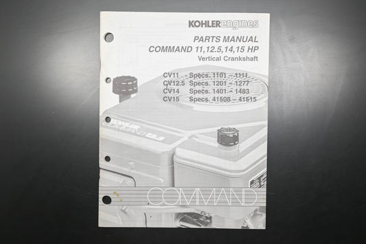 Kohler TP-2351-B CV11 CV12.5 CV14 CV15 Engine Parts Manual