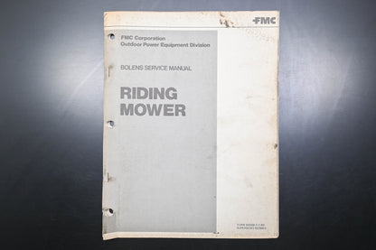 Bolens 552568-3 80 Riding Mower Shop Manual