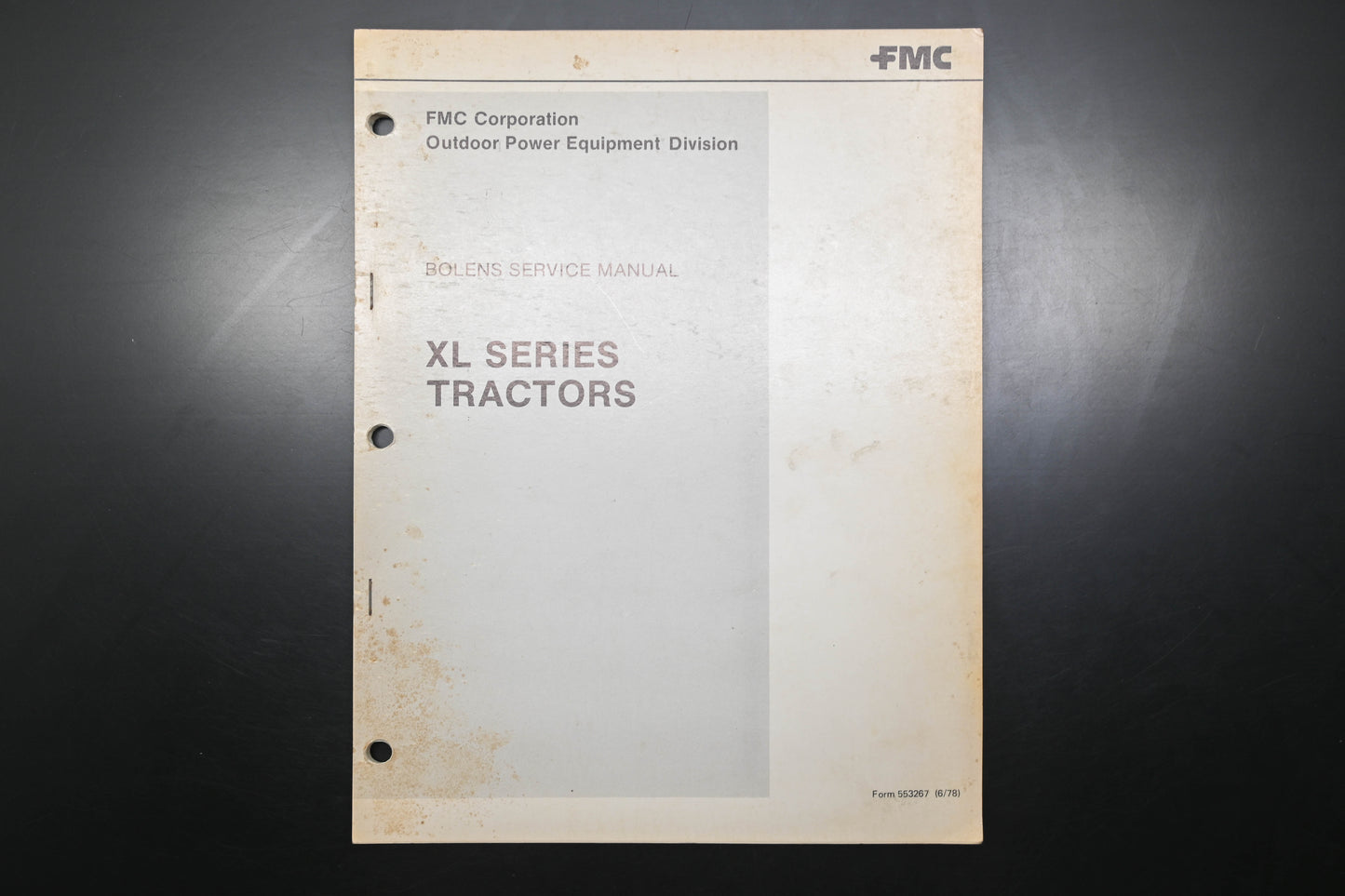 Bolens 553267 78 XL Series Tractors Shop Manual