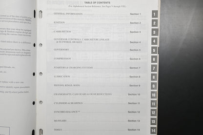OEM Briggs & Stratton MS-9939-5/96 96 Vanguard OHV Engine Repair Manual