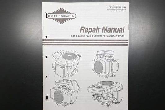 OEM Briggs & Stratton MS-7000-11/96 96 Twin Cylinder Engine Shop Repair Manual