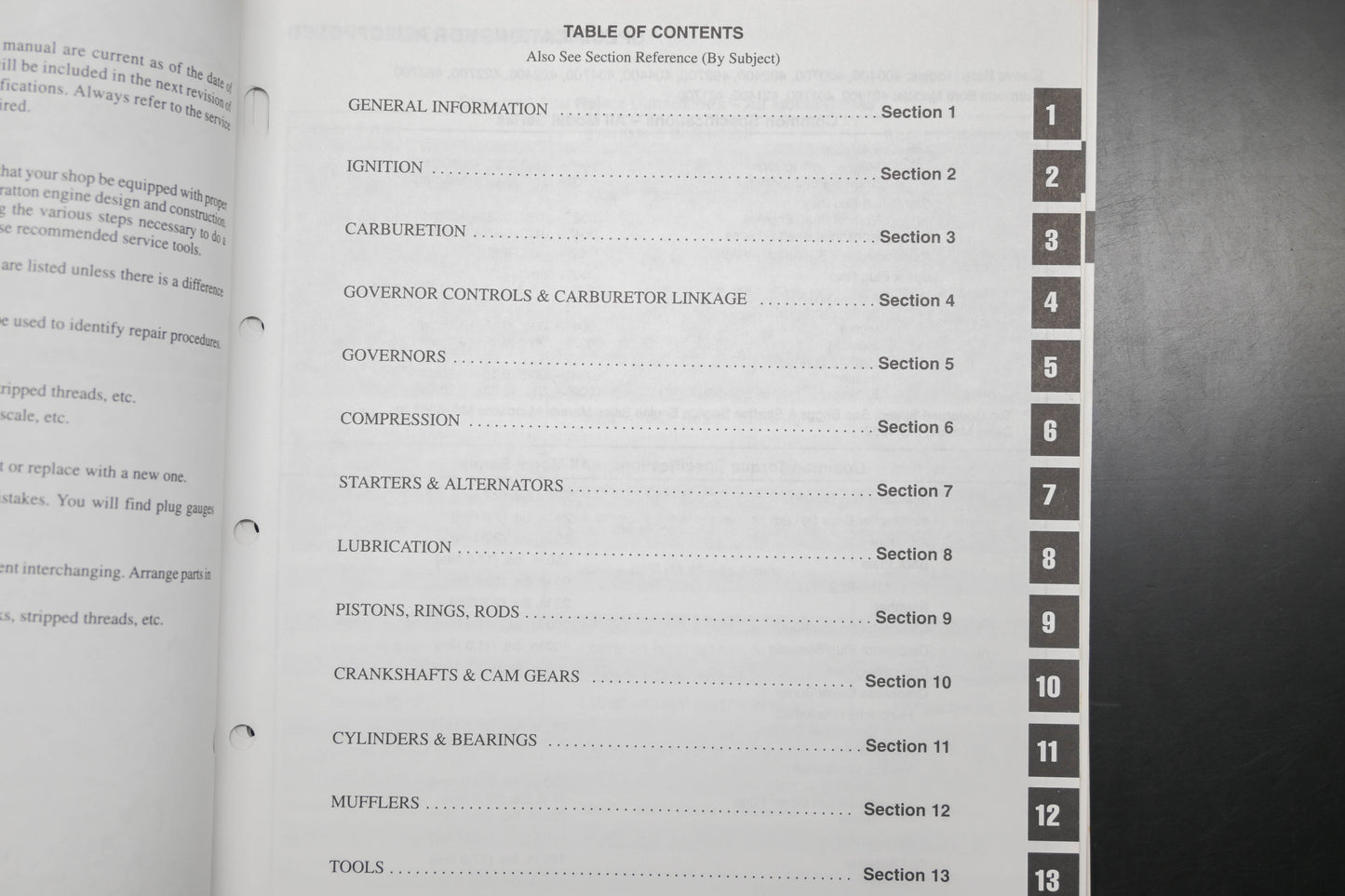 OEM Briggs & Stratton MS-7000-11/96 96 Twin Cylinder Engine Shop Repair Manual