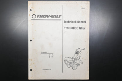 Troy Bilt MN1330490 PTO Horse Roto Tiller Shop Manual