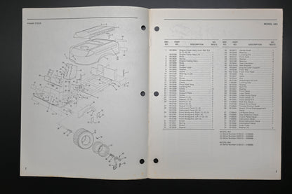 Bolens P4006-3 Frame Steer Tractor Models 943 944 Parts List