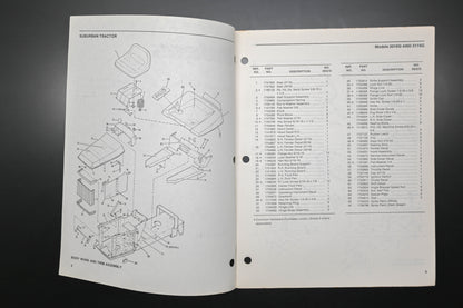 Bolens P4238 87 Suburban Tractor Models 3018G 3114G Parts List