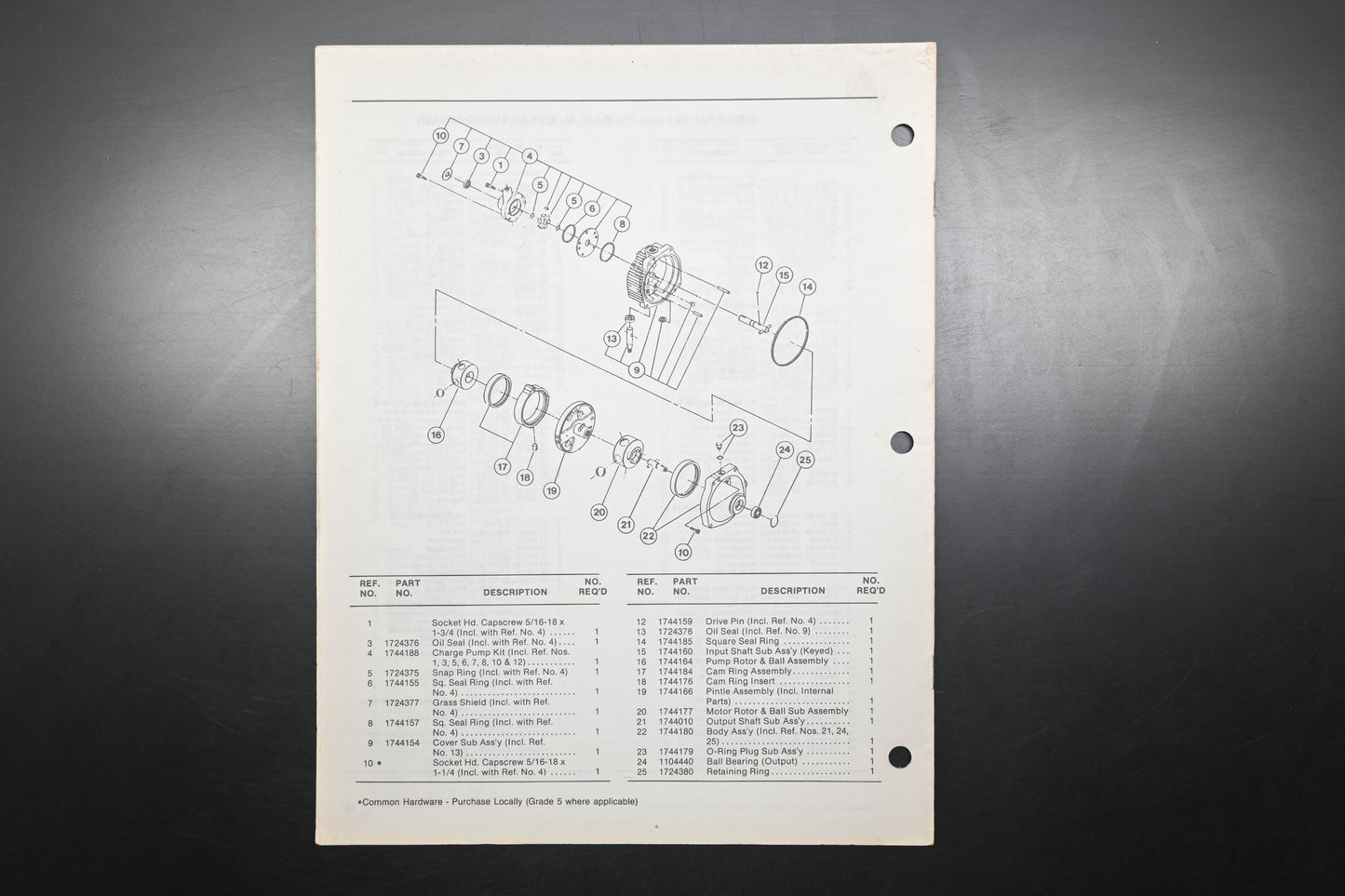 Bolens P-4025-3 87 Tractor Models 5019H 5020H Parts List