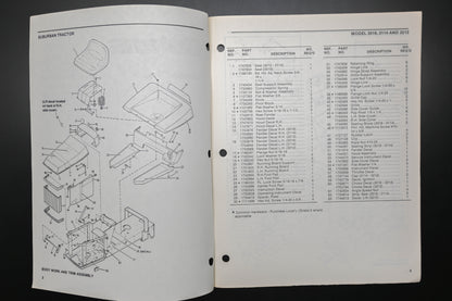 Bolens 4239 87 Suburban Tractor 3018H 3114H 3212H Parts List