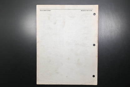 Bolens P4029-1 86 Villa Rear Steer Model 933 936 Parts List