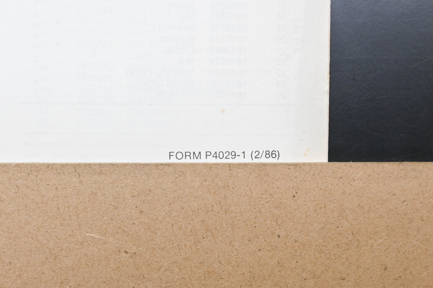 Bolens P4029-1 86 Villa Rear Steer Model 933 936 Parts List