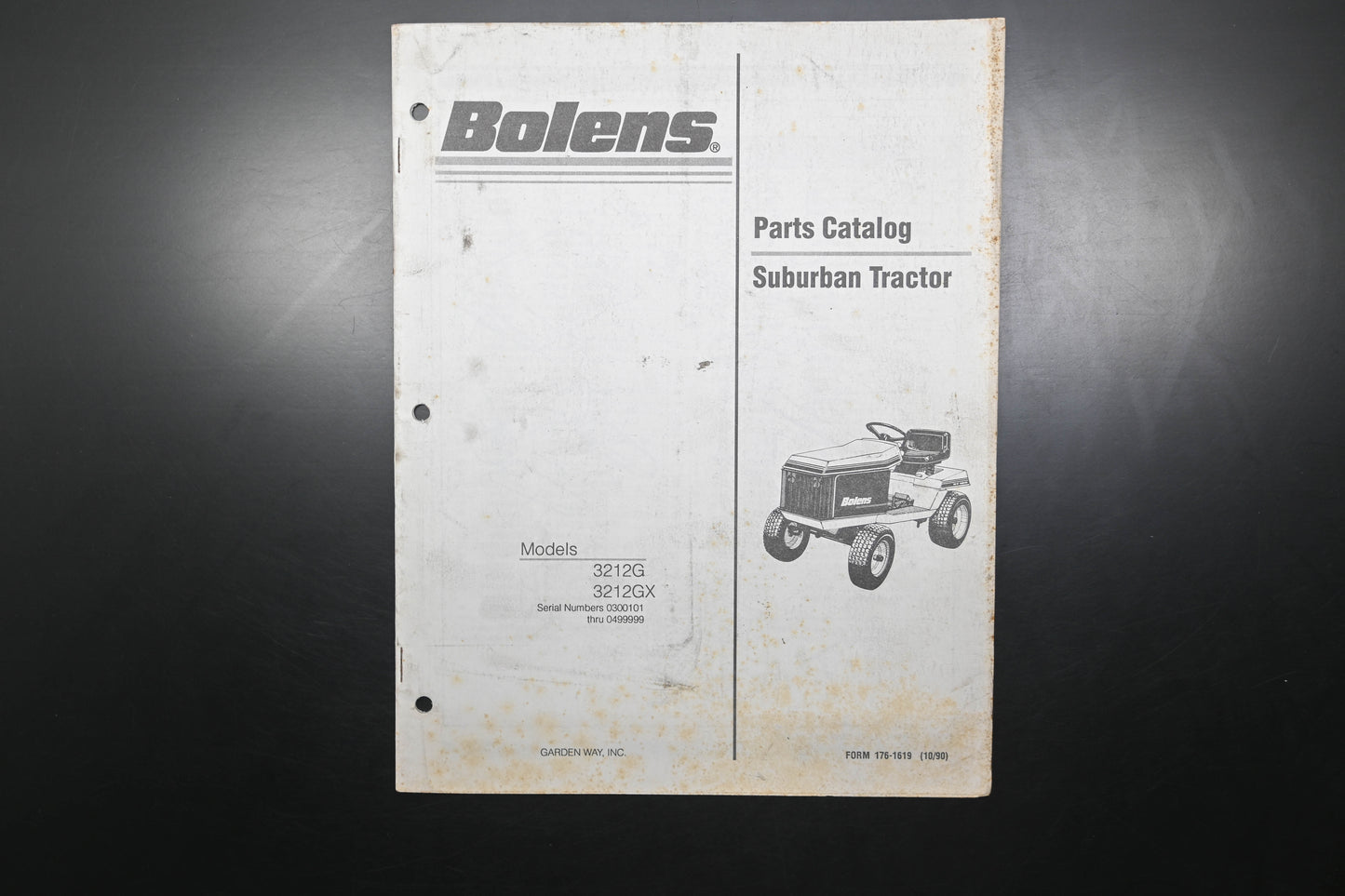 Bolens 176-1619 90 Suburban Tractor 3212G 3212GX Parts List