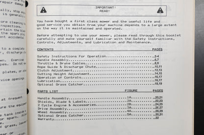 Bob-Cat 78131 89 M21-4 Model Commercial Mower Technical Manual