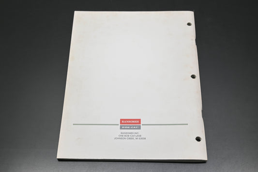 Bob-Cat 38270 89 M48 36 32 Commercial Mower Technical Manual