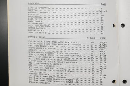 Bob-Cat 38270 89 M48 36 32 Commercial Mower Technical Manual