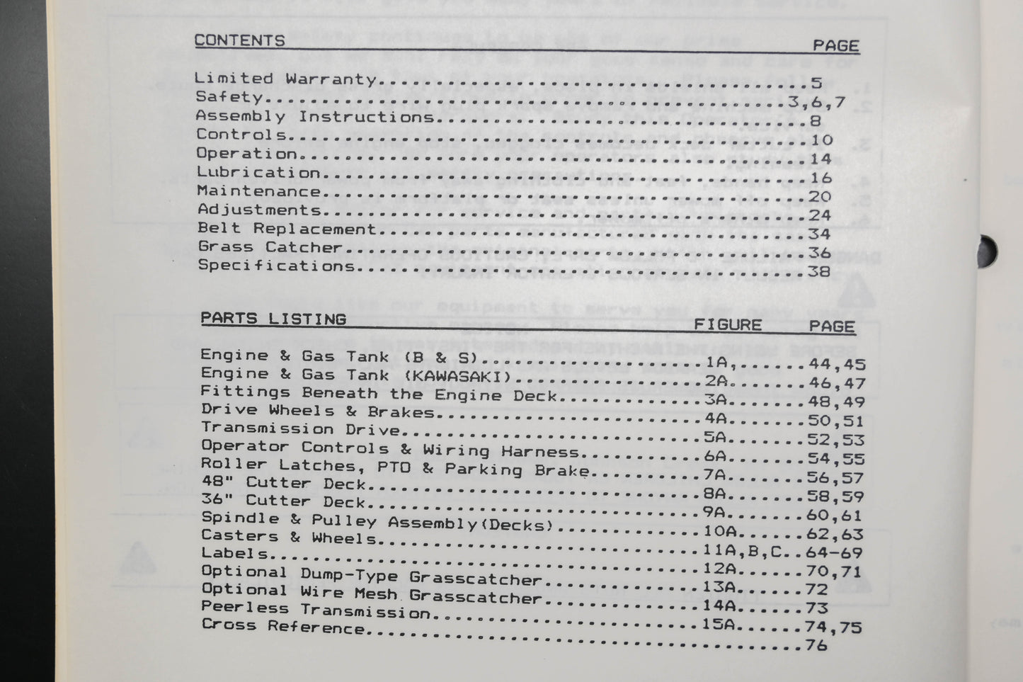 Bob-Cat 38271 89 Gear Drive Midsize M36 M48 Technical Manual