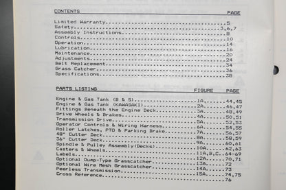 Bob-Cat 38271 89 Gear Drive Midsize M36 M48 Technical Manual