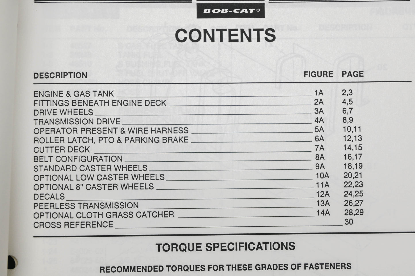Bob-Cat 38414 91 XM6150 Commercial Mower Parts List