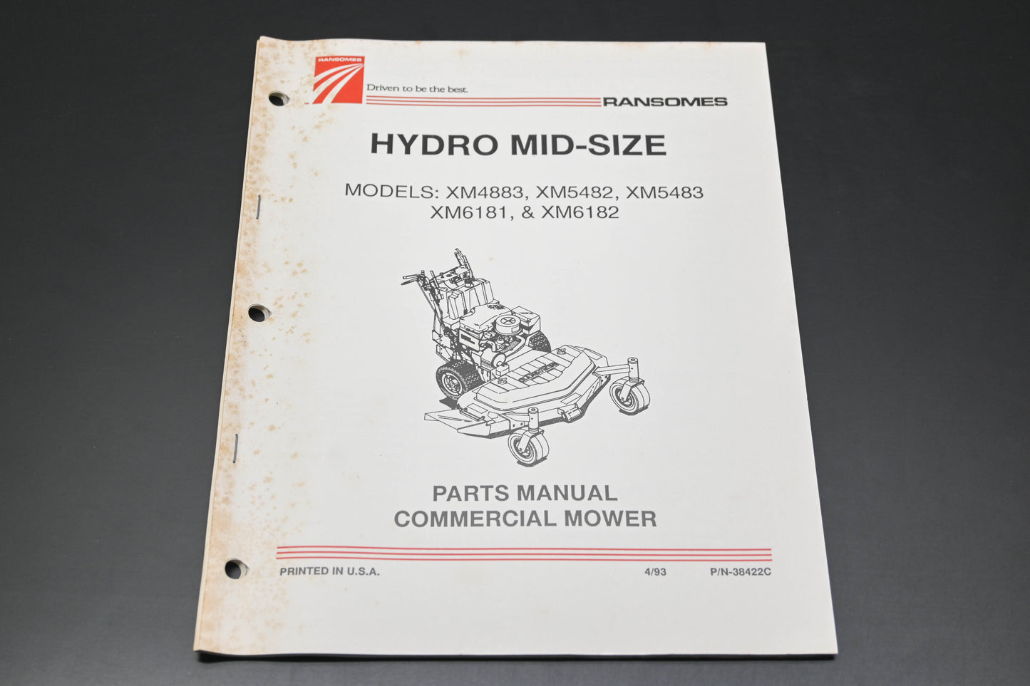 Bob-Cat 38422C 93 Hydro Mid-Size Mowers Parts Manual