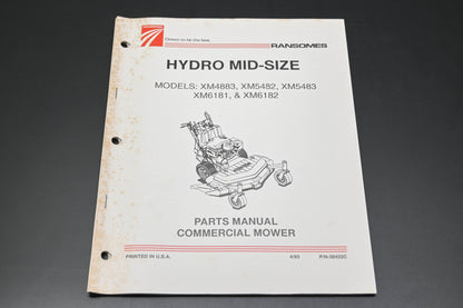 Bob-Cat 38422C 93 Hydro Mid-Size Mowers Parts Manual