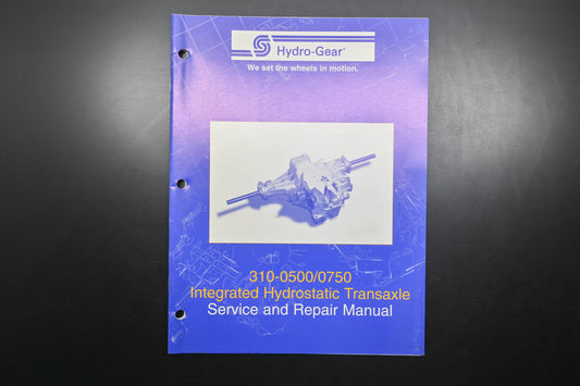 Hydro-Gear BLN-50432 99 310-0500/0750 Transaxle Shop Manual