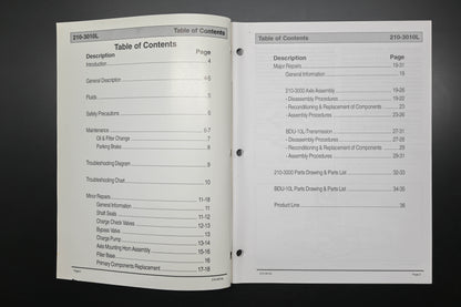 Hydro-Gear BLN-50334 99 210-3010L Transaxle Shop Manual