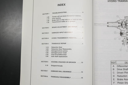 Hydro-Gear BLN-50386 99 1000/BDU-10S Hydrostatic Transaxle Shop Manual