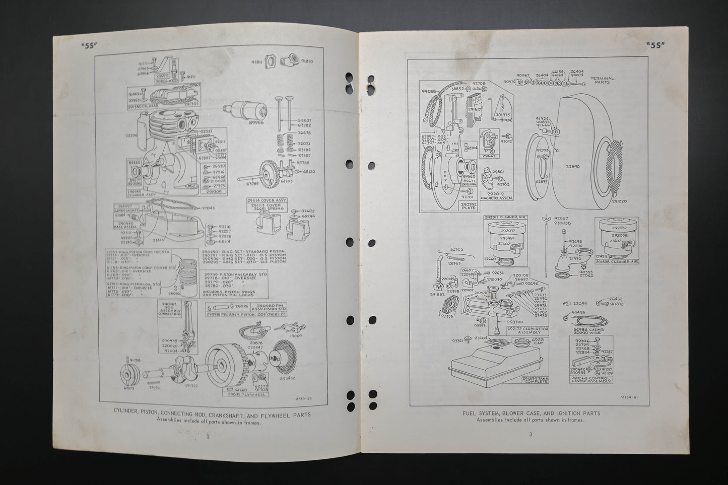 OEM Briggs & Stratton MS-3637-61 5S Model Illustrated Parts List