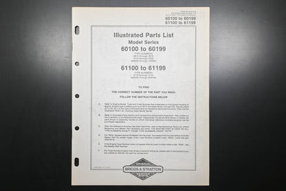 OEM Briggs & Stratton MS-4234-2/79 60100-60199 61100-61199 Parts List
