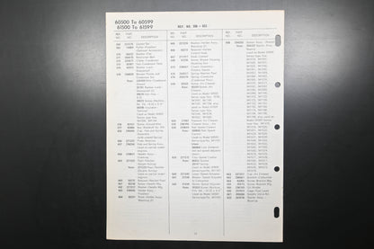 OEM Briggs & Stratton MS-4196-6/79 60500-60599 61500-61599 Parts List