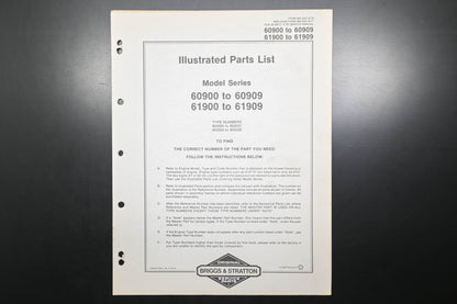 OEM Briggs & Stratton MS-4221-6/79 60900-60909 61900-61909 Parts List