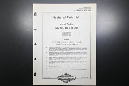 OEM Briggs & Stratton MS-5530-1/79 130200-130299 Parts List