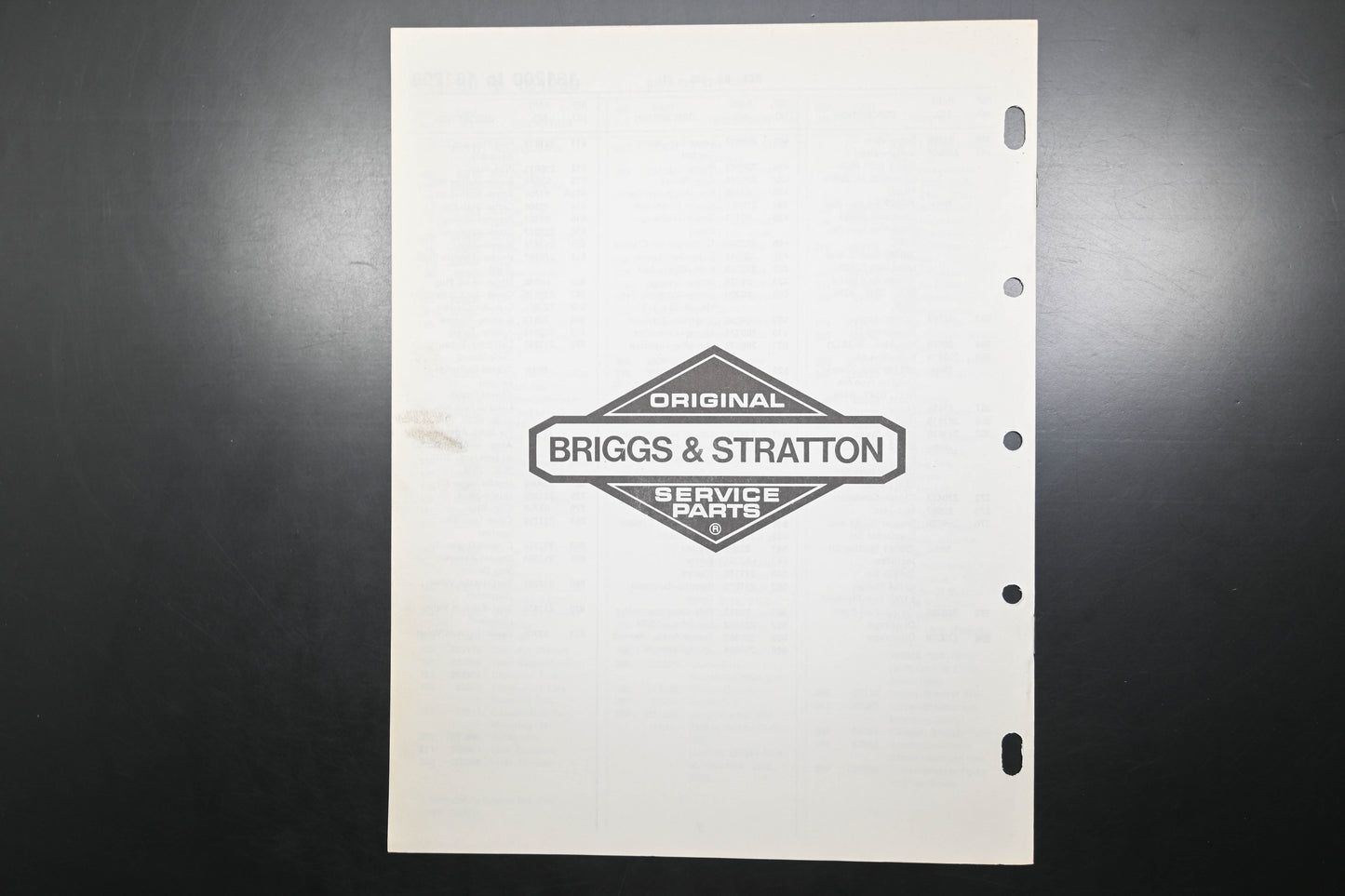 OEM Briggs & Stratton MS-7074-6/79 131200-131299 Parts List