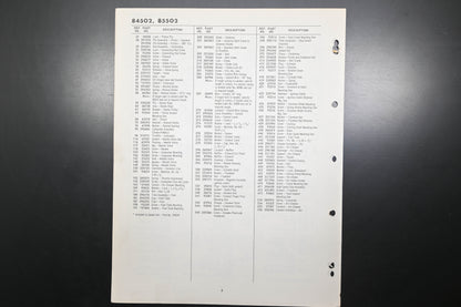 OEM Briggs & Stratton MS-4244-1/62 84502 85502 Parts List
