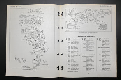 OEM Briggs & Stratton MS-4244-1/62 84502 85502 Parts List