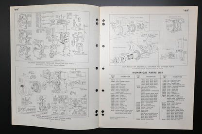 OEM Briggs & Stratton MS-3823-41 Model 6B Parts List