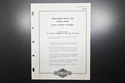 OEM Briggs & Stratton MS-3677-41 Model 6-S Parts List