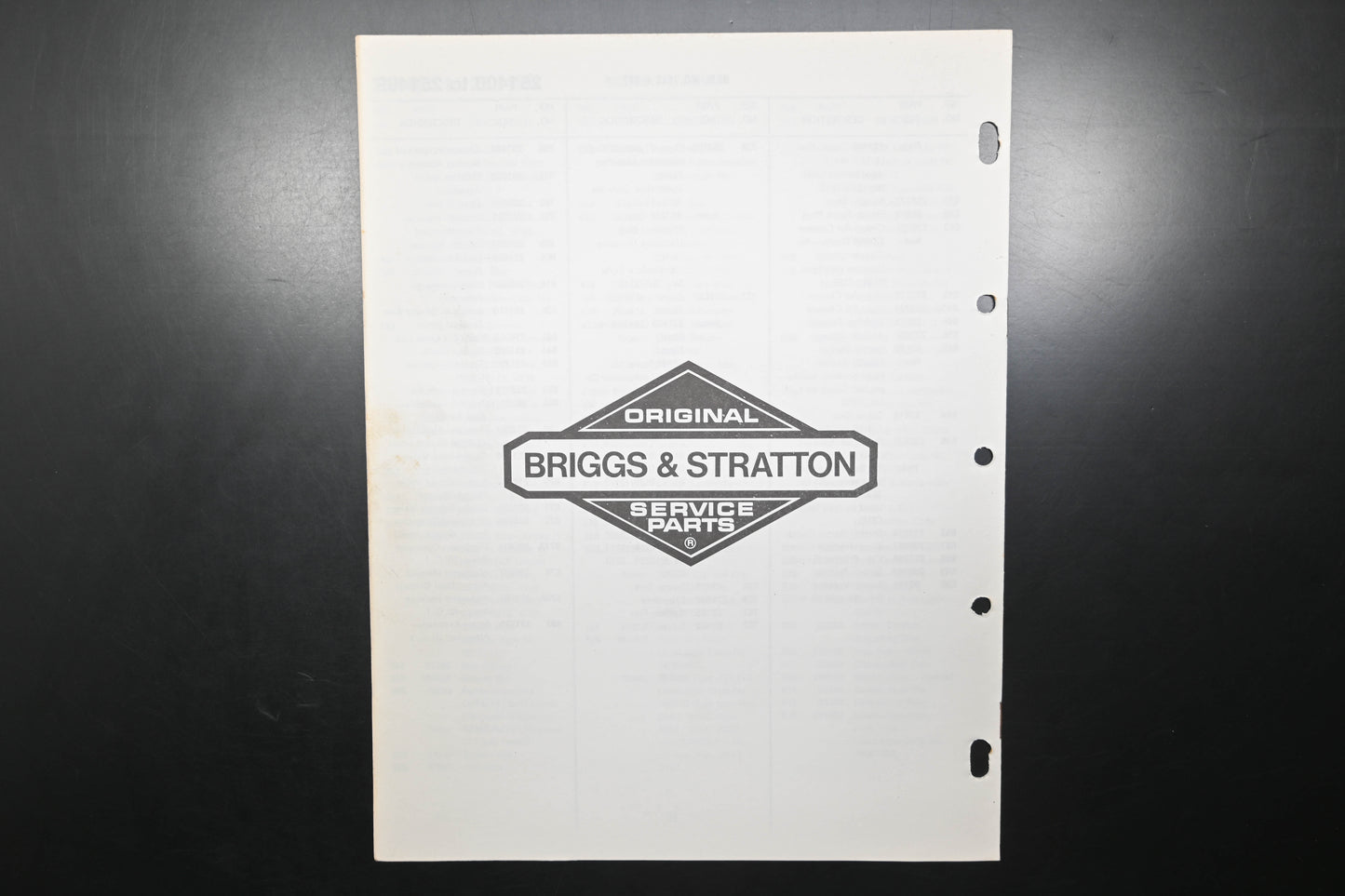 OEM Briggs & Stratton MS-6370-3/79 251400-251499 Parts List