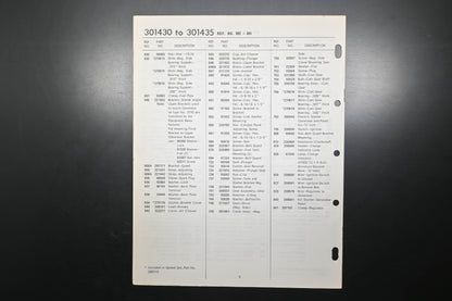 OEM Briggs & Stratton MS-6120-24 301430-301435 Parts List