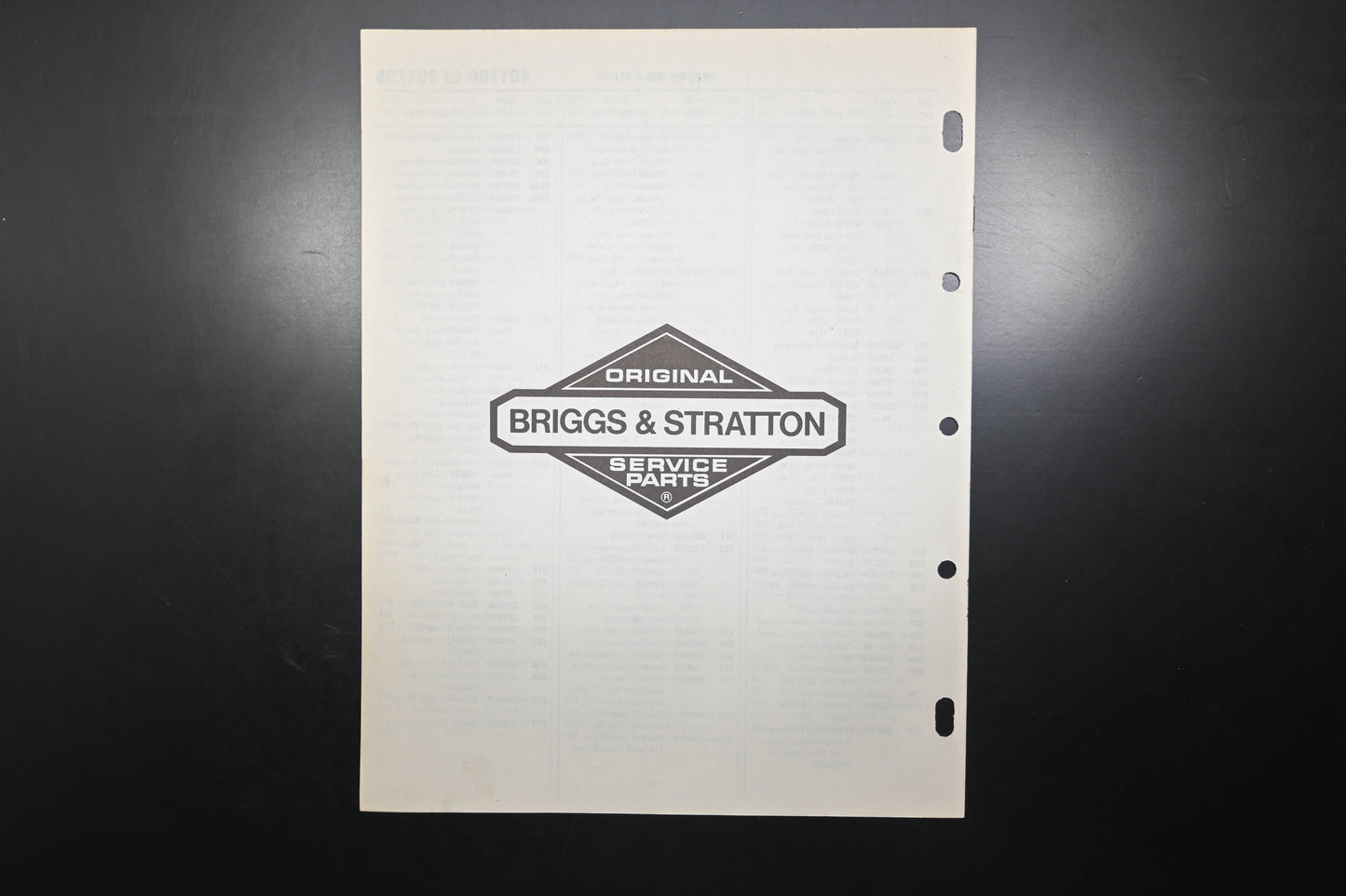 OEM Briggs & Stratton MS-5853-1/79 191700-191799 Parts List