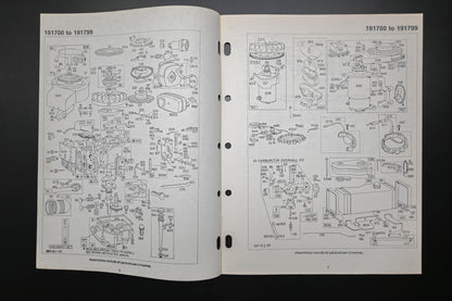 OEM Briggs & Stratton MS-6927-1/79 191700-191799 Parts List