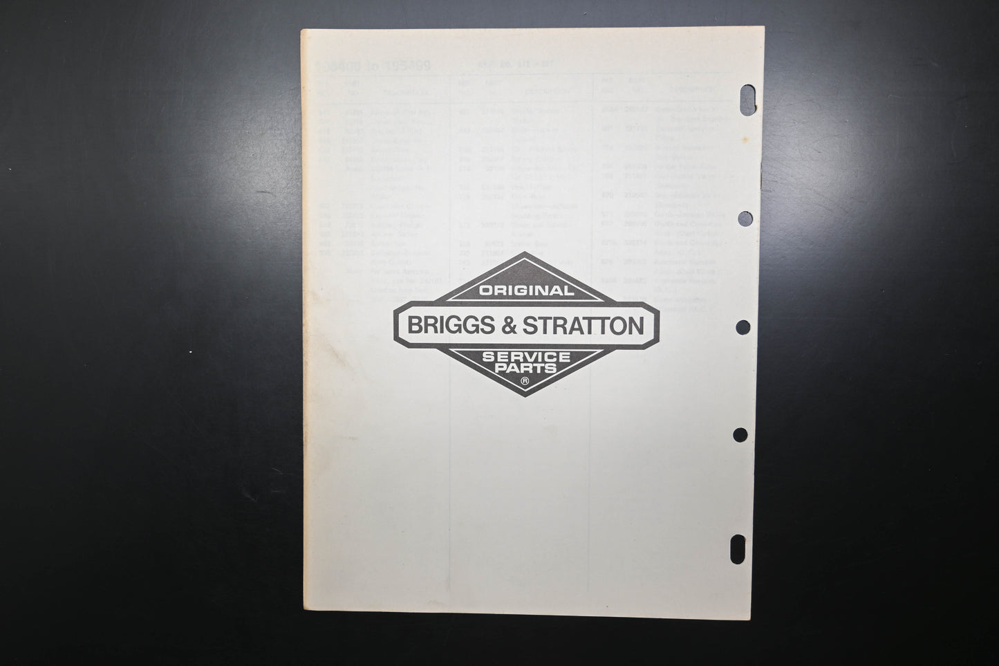 OEM Briggs & Stratton MS-7086-12/78 195400-195499 Parts List