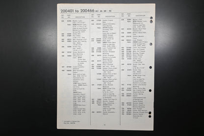 OEM Briggs & Stratton MS-5562-16 200401-200466 Parts List