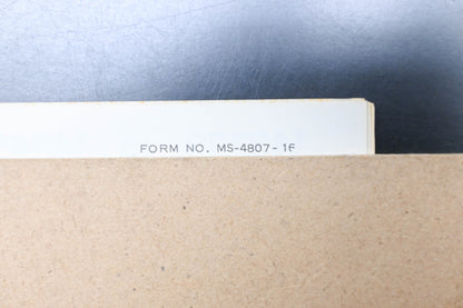 OEM Briggs & Stratton MS-4807-16 143300-143457 Parts List