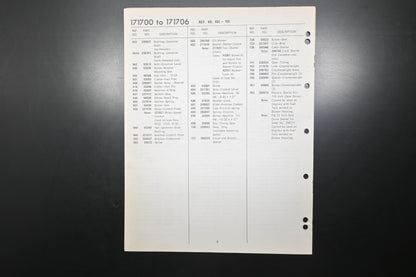 OEM Briggs & Stratton MS-5674-16 171700-171706 Parts List