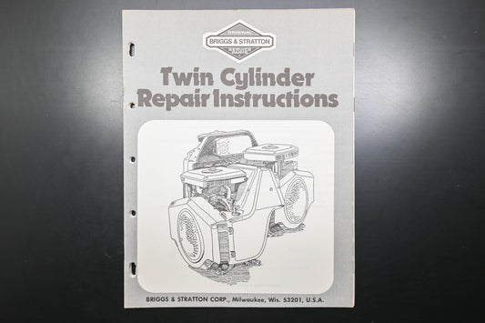 OEM Briggs & Stratton MS-7000-6/78 Twin Cylinder Shop Repair Manual